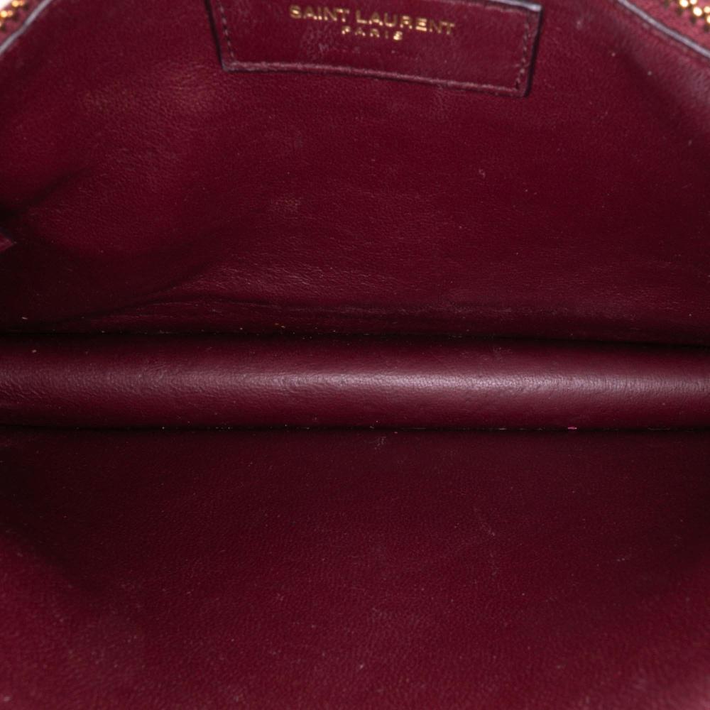 Saint Laurent B Saint Laurent White Calf Leather skin Monogram Cassandra Clasp Bag Italy