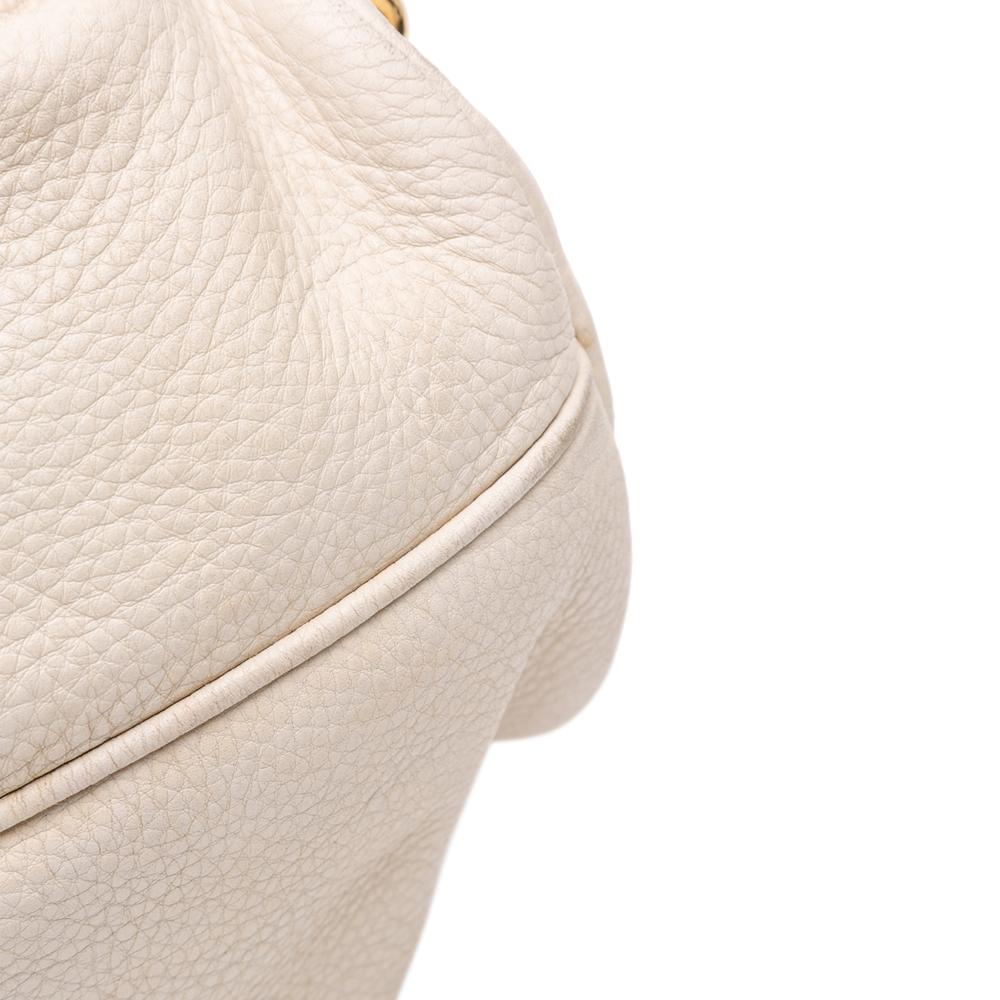 Miu Miu B Miu Miu White Calf Leather Vitello Phenix Satchel Turkey