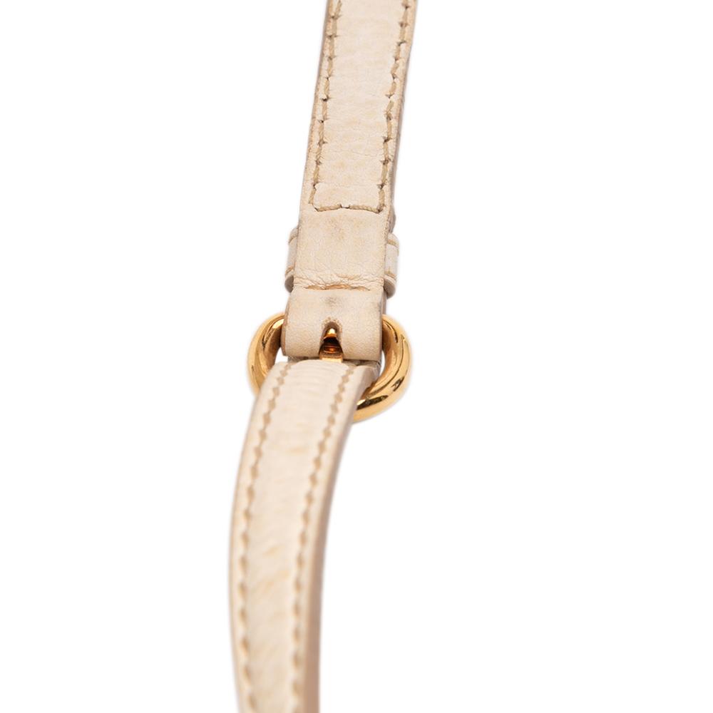 Miu Miu B Miu Miu White Calf Leather Vitello Phenix Satchel Turkey