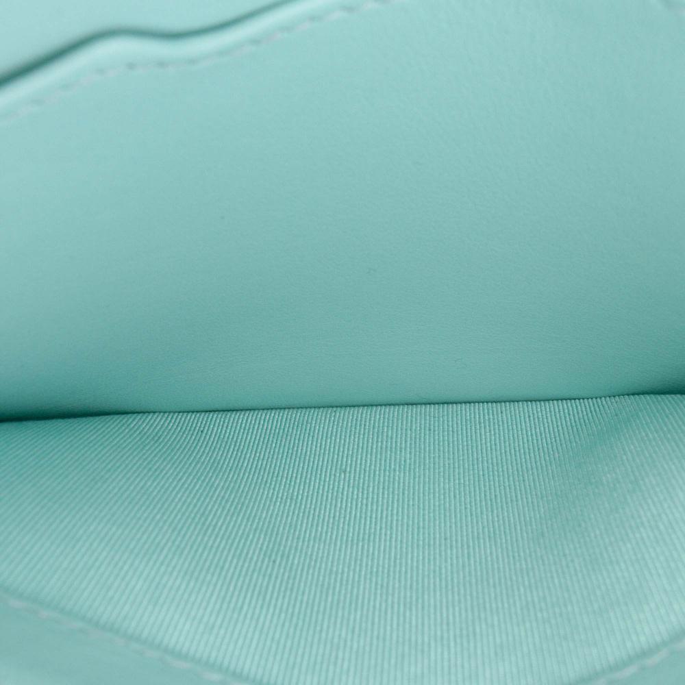 Chanel AB Chanel Blue Turquoise Caviar Leather Leather CC Quilted Caviar Bifold Long Wallet Italy