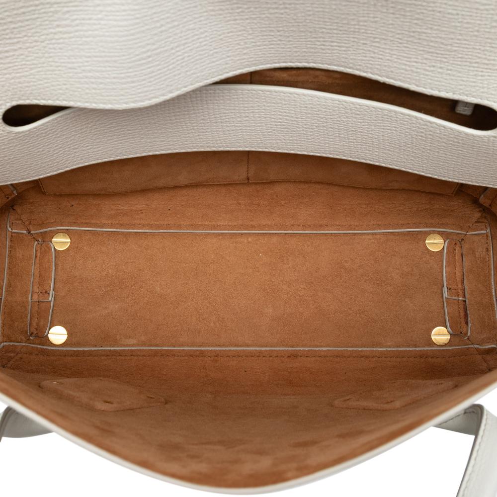 Bottega Veneta B Bottega Veneta White Calf Leather Medium French skin The Arco Tote Italy