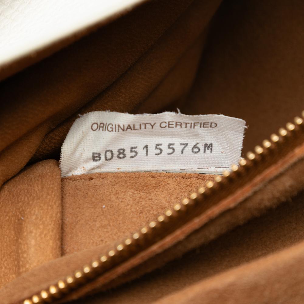 Bottega Veneta B Bottega Veneta White Calf Leather Medium French skin The Arco Tote Italy