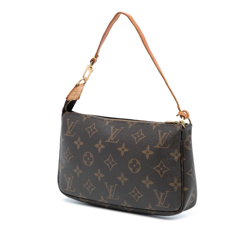 Louis Vuitton B Louis Vuitton Brown Monogram Canvas Fabric Monogram Pochette Accessoires France
