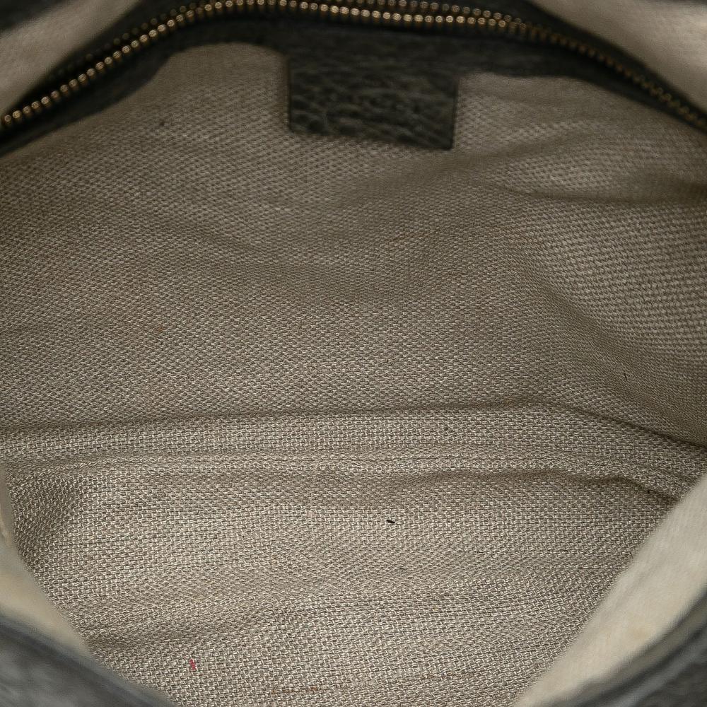 Gucci B Gucci Brown Taupe Calf Leather Medium Guccissima New Jackie Satchel Italy