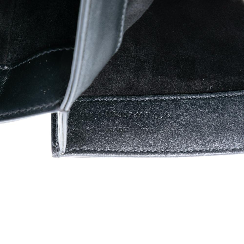 Saint Laurent B Saint Laurent Black Calf Leather Medium Monogram Universite Bag Italy