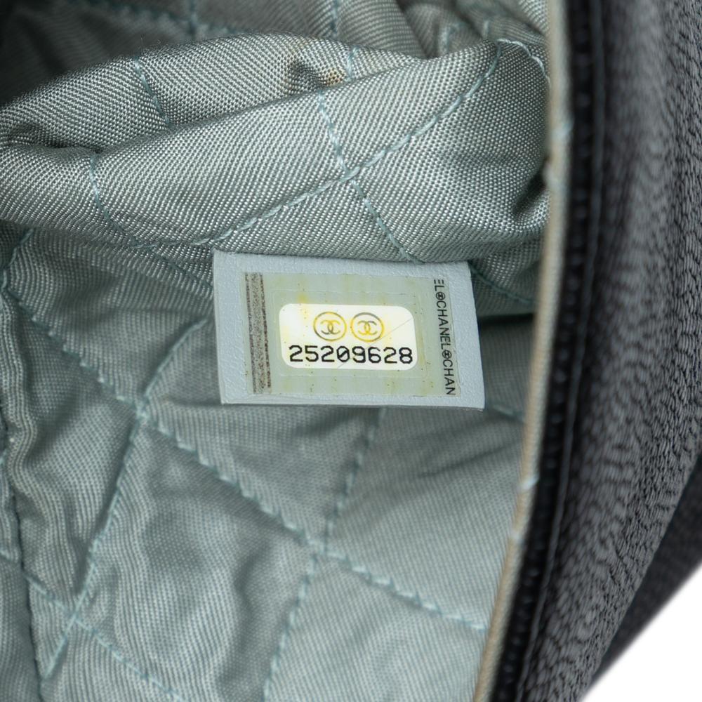 Chanel AB Chanel Black Caviar Leather Leather Paris Cuba Quilted Caviar Thread Around Envelope Clutch Italy