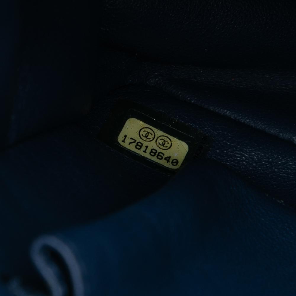 Chanel B Chanel Blue Denim Denim Fabric Large Quilted Boy Flap Italy