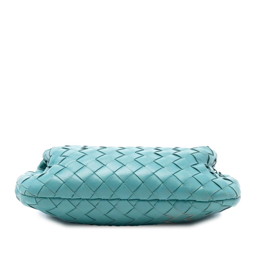 Bottega Veneta B Bottega Veneta Blue Turquoise Nappa Leather Leather Mini Nappa Intrecciato Jodie Italy