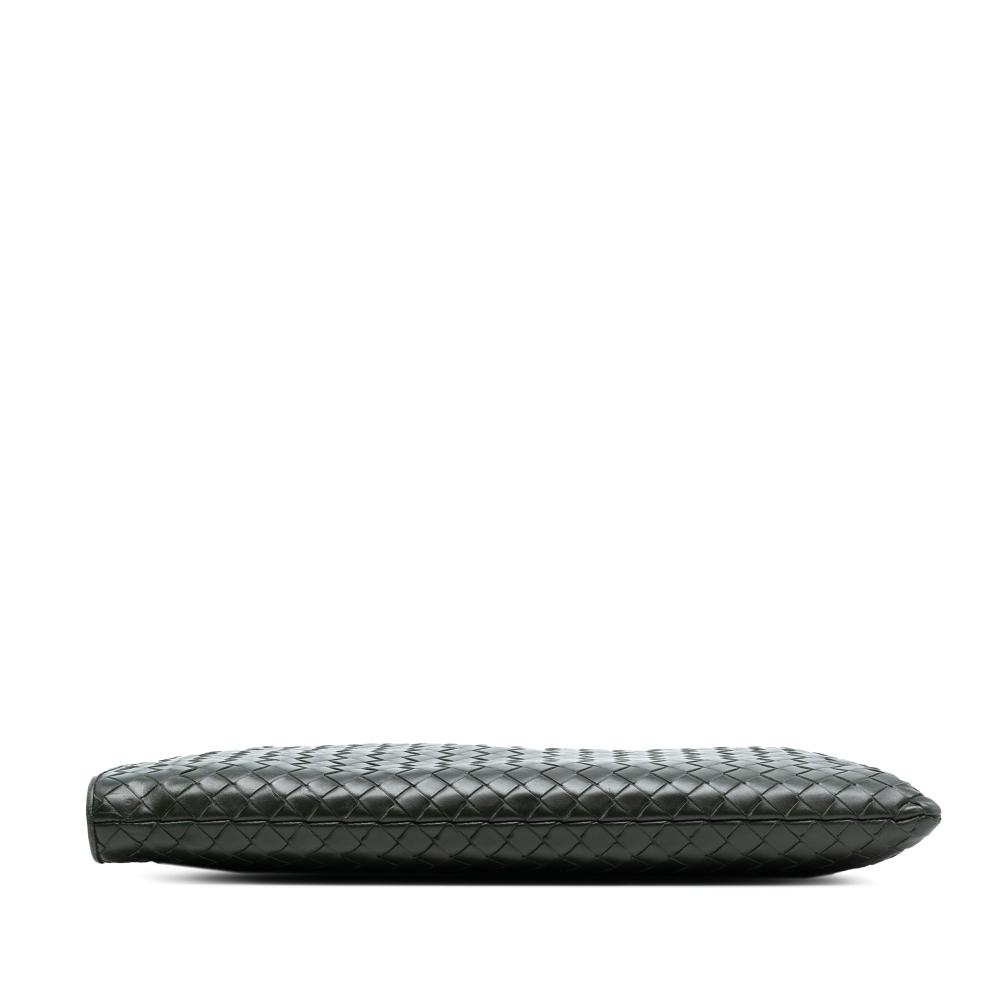 Bottega Veneta B Bottega Veneta Black Nappa Leather Leather Large Nappa Intrecciato Document Case Italy