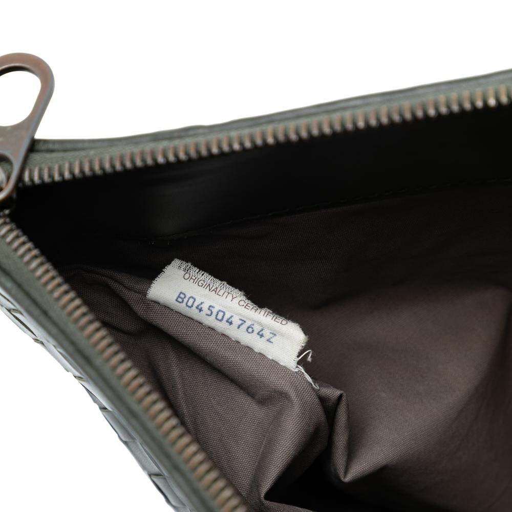 Bottega Veneta B Bottega Veneta Black Nappa Leather Leather Large Nappa Intrecciato Document Case Italy