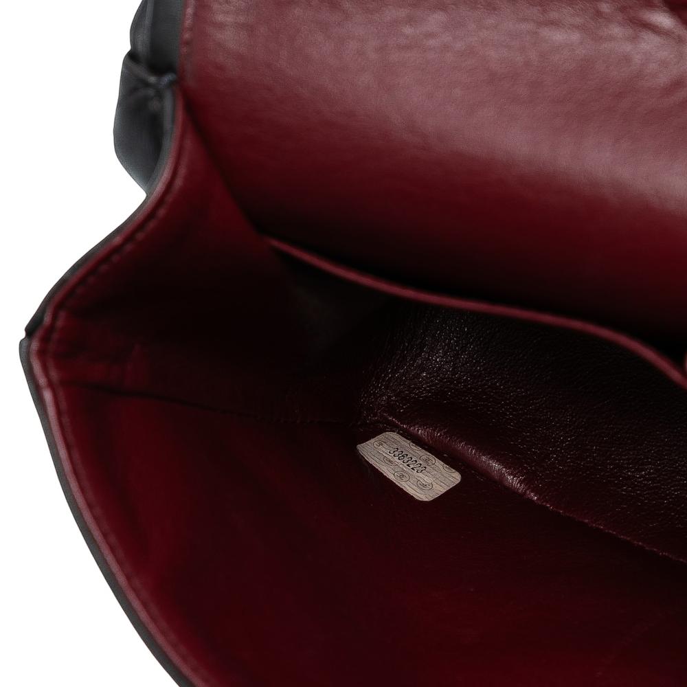 Chanel B Chanel Black Lambskin Leather Leather Medium Classic Lambskin Double Flap France