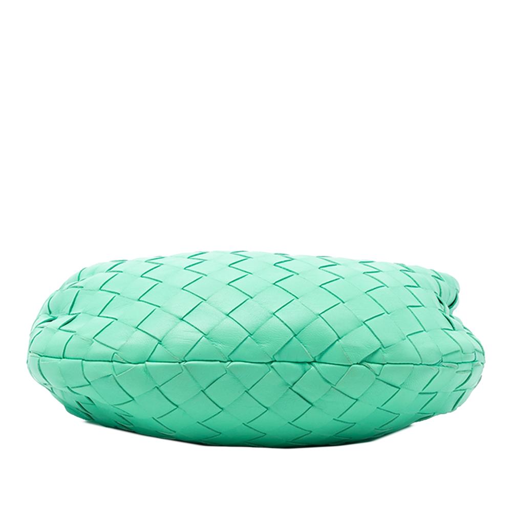 Bottega Veneta AB Bottega Veneta Green Light Green Nappa Leather Leather Mini Nappa Intrecciato Jodie Italy