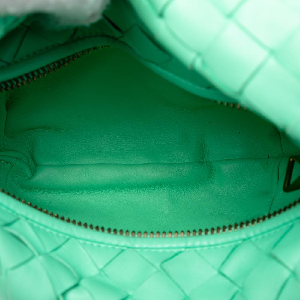 Bottega Veneta AB Bottega Veneta Green Light Green Nappa Leather Leather Mini Nappa Intrecciato Jodie Italy