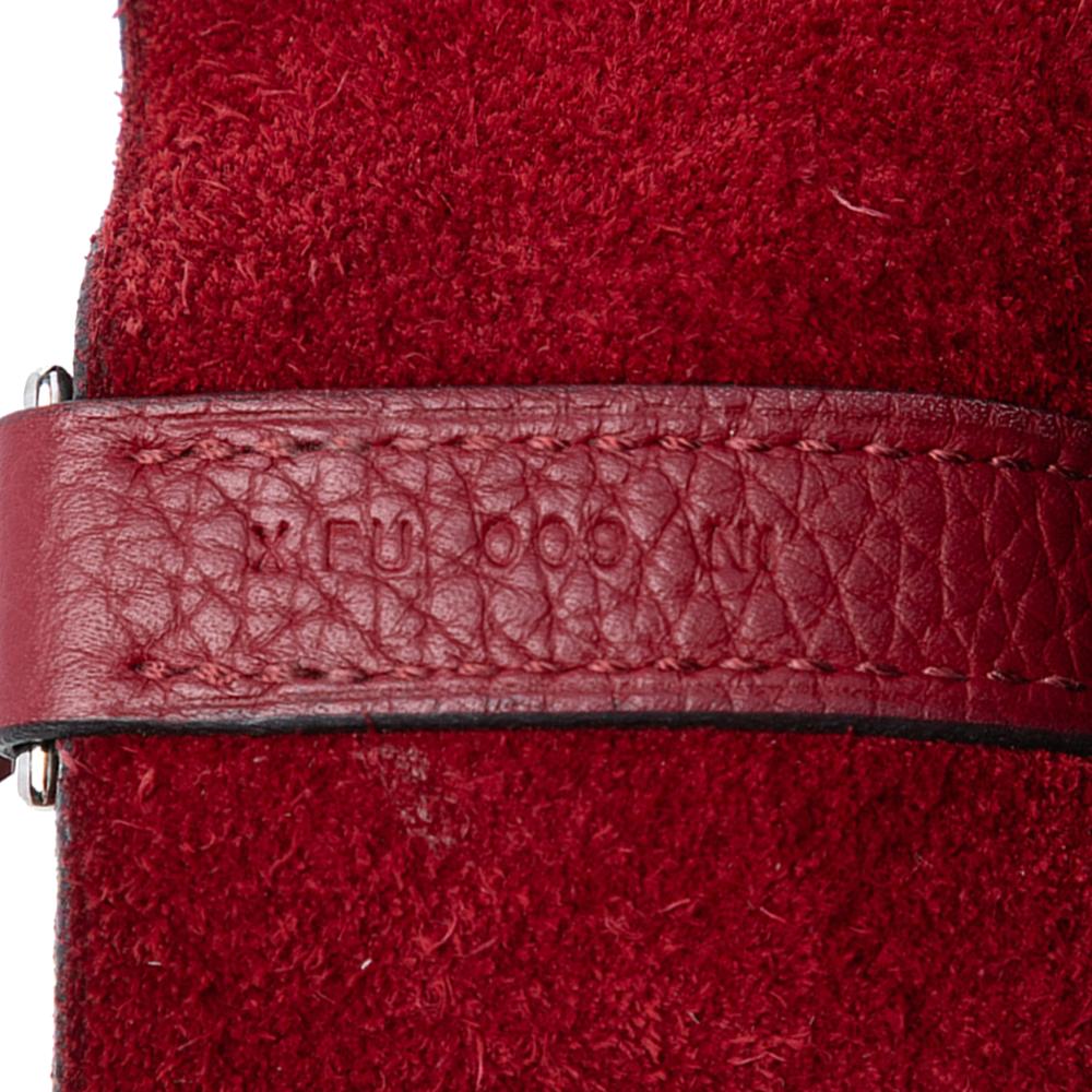 Hermès AB Hermès Red Calf Leather Clemence Picotin Lock 18 France