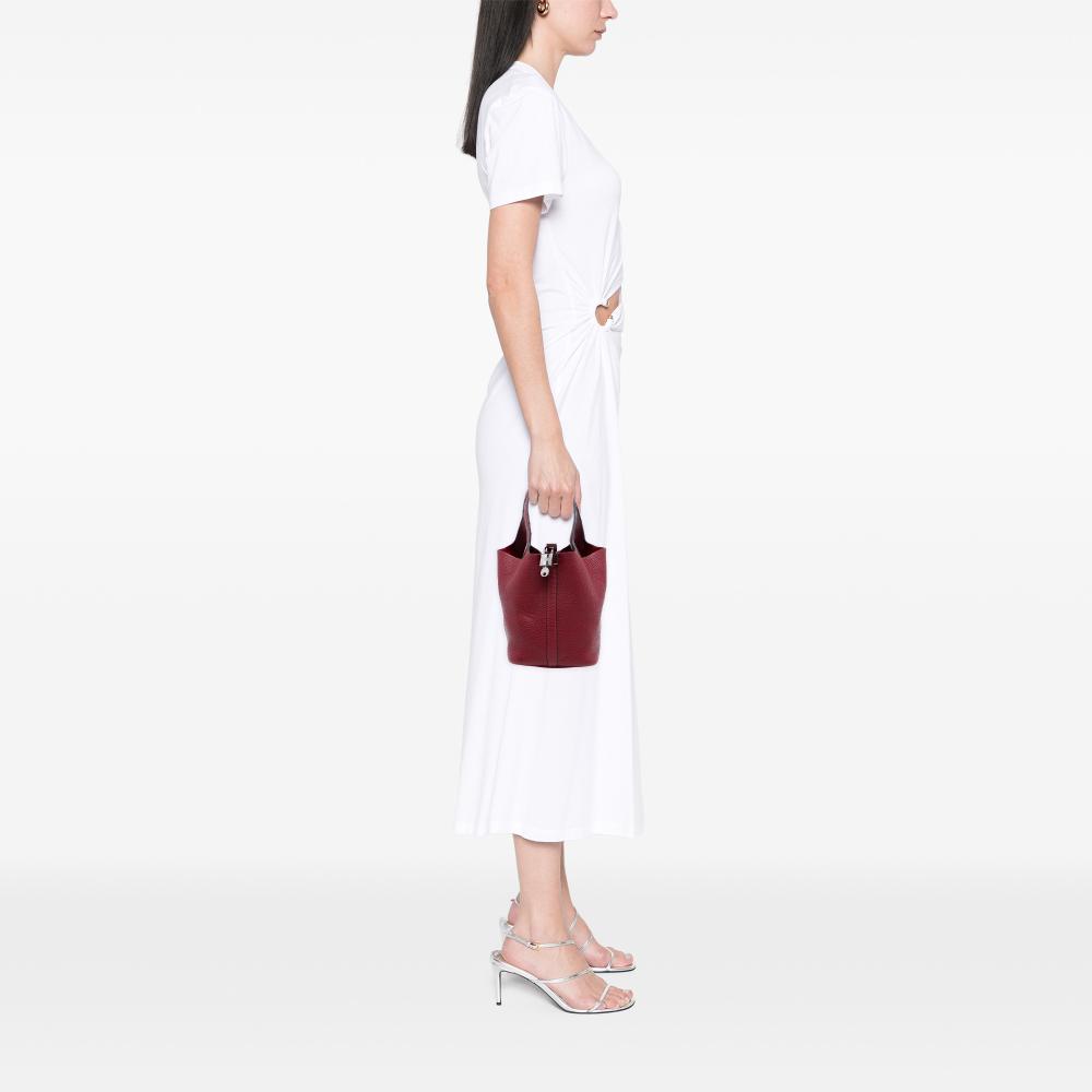 Hermès AB Hermès Red Calf Leather Clemence Picotin Lock 18 France