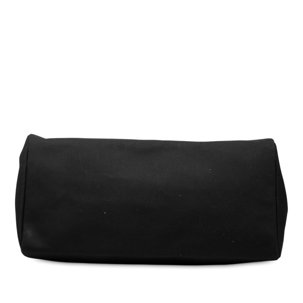 Hermès B Hermès Black Canvas Fabric Toile Militaire Vache Hunter Herbag Zip Retourne Cabine 50 France