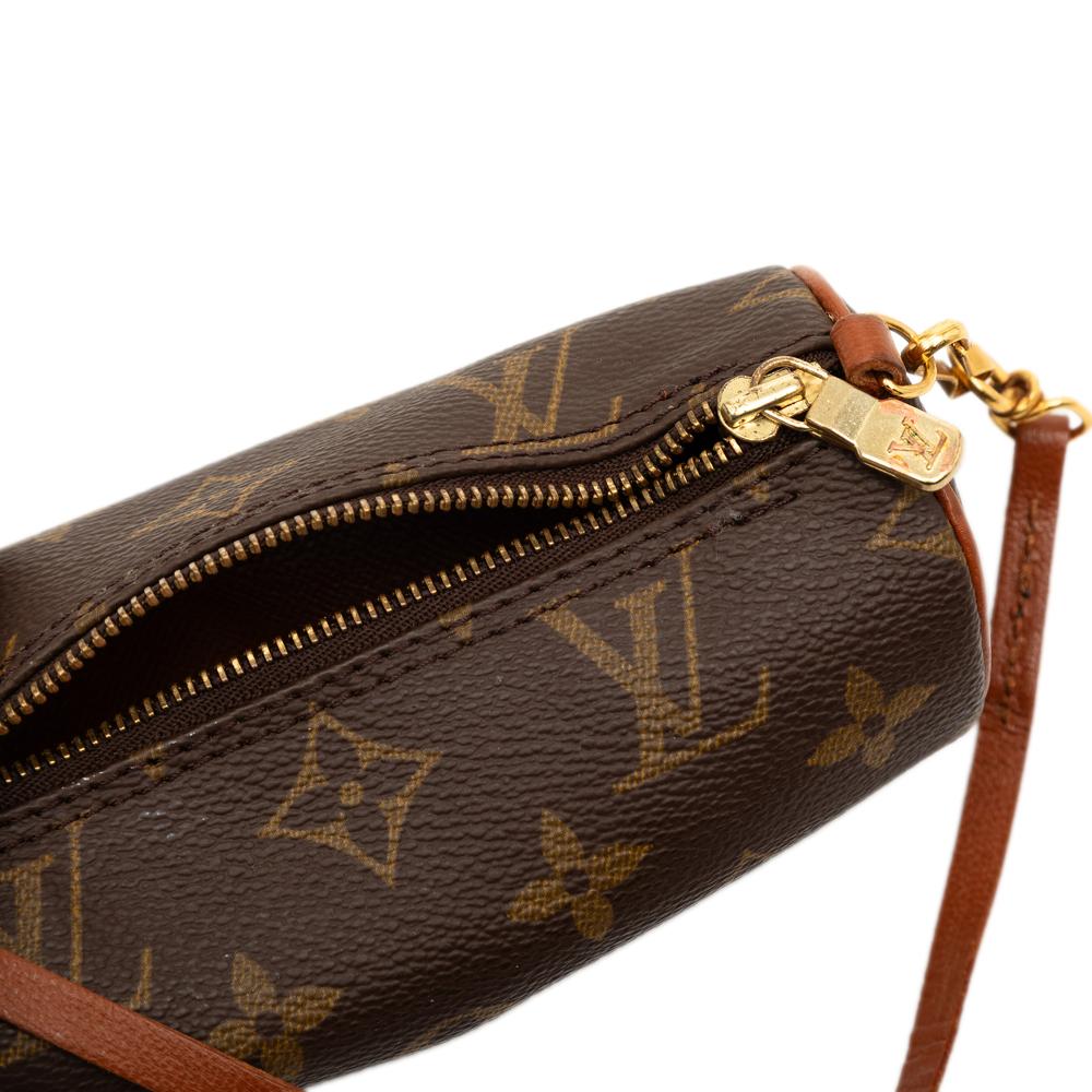 Louis Vuitton B Louis Vuitton Brown Monogram Canvas Fabric Monogram Papillon Pochette France