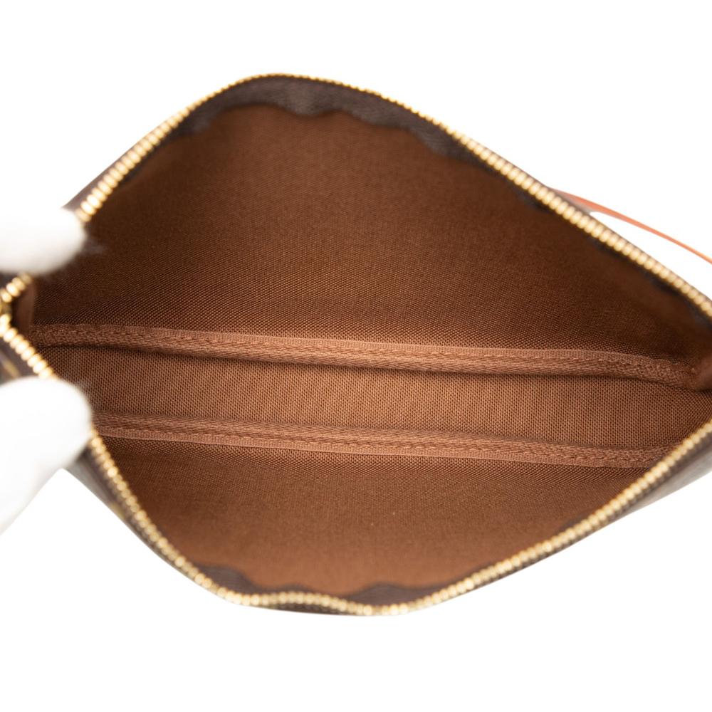 Louis Vuitton B Louis Vuitton Brown Monogram Canvas Fabric Monogram Pochette Accessoires France