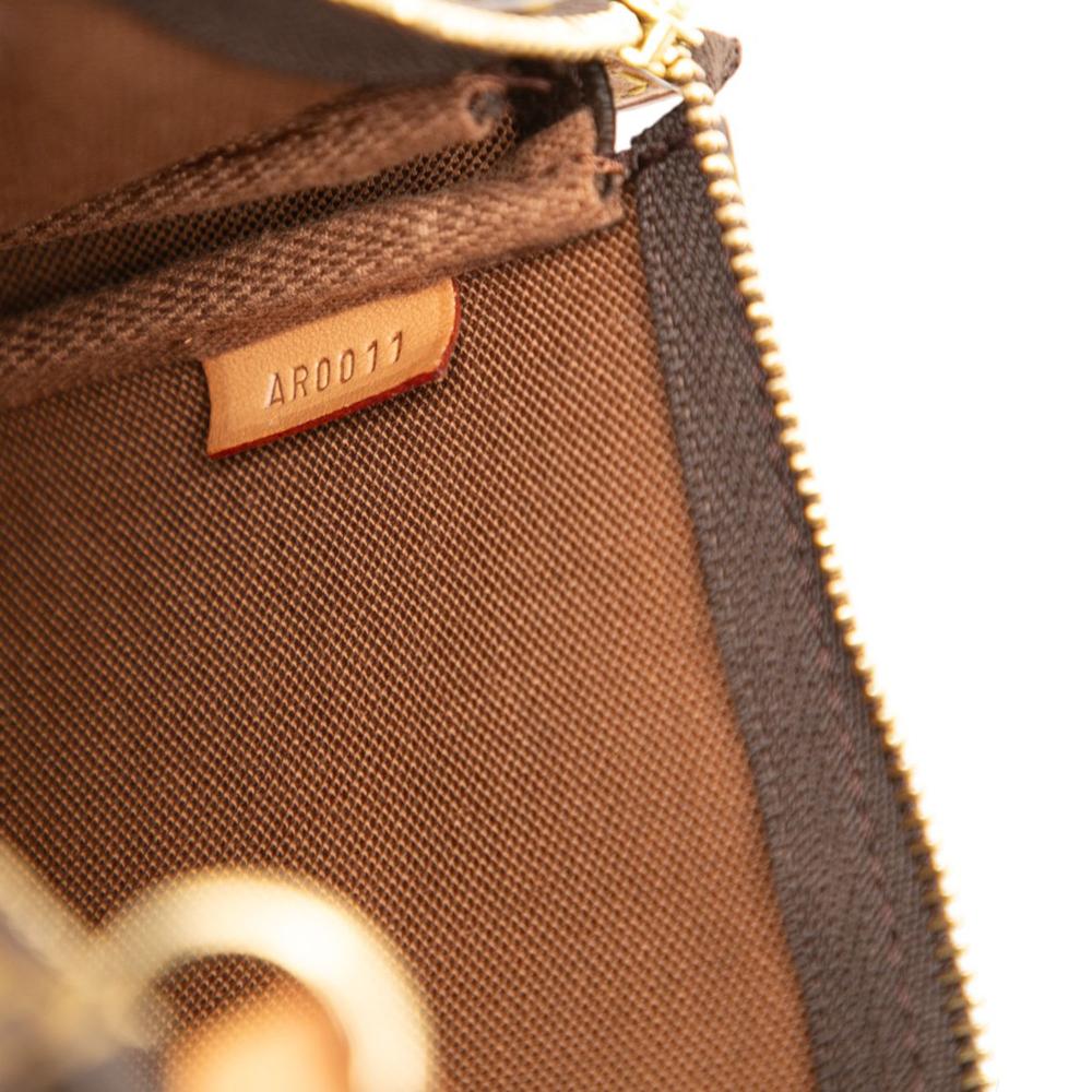Louis Vuitton B Louis Vuitton Brown Monogram Canvas Fabric Monogram Pochette Accessoires France