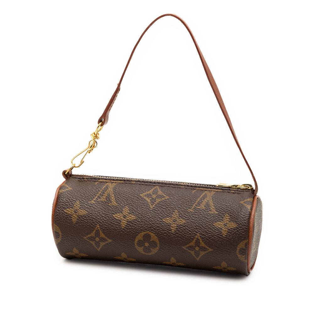 Louis Vuitton AB Louis Vuitton Brown Monogram Canvas Fabric Monogram Papillon Pochette France