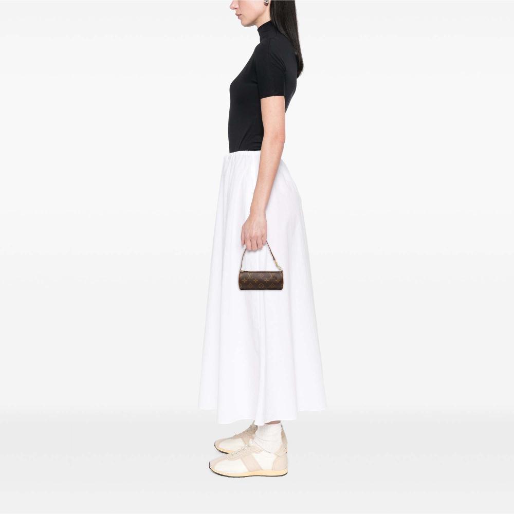 Louis Vuitton AB Louis Vuitton Brown Monogram Canvas Fabric Monogram Papillon Pochette France