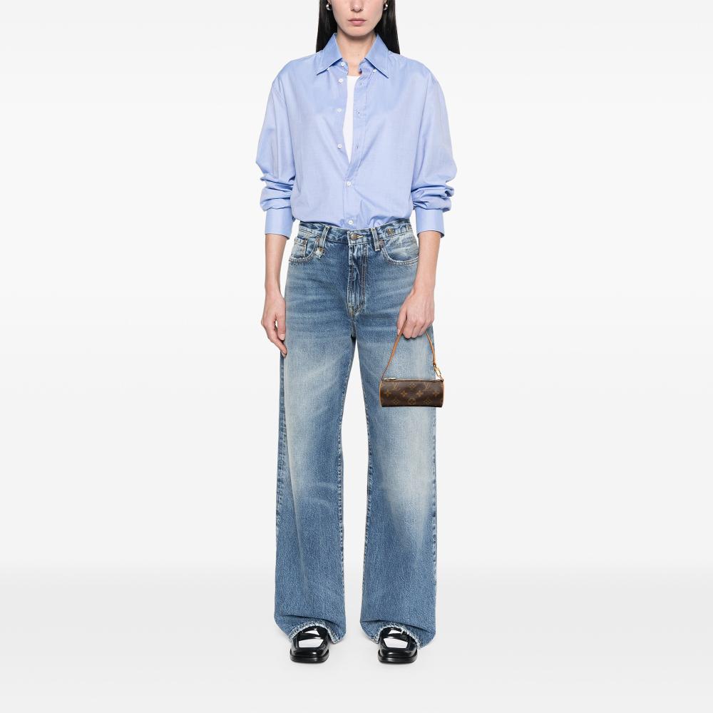 Louis Vuitton AB Louis Vuitton Brown Monogram Canvas Fabric Monogram Papillon Pochette France