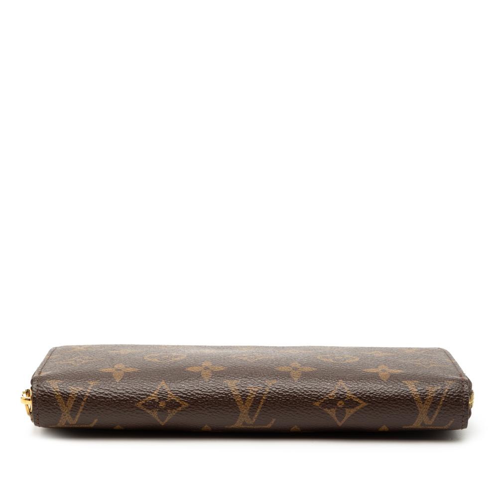 Louis Vuitton B Louis Vuitton Brown Monogram Canvas Fabric Monogram Zippy Long Wallet Spain