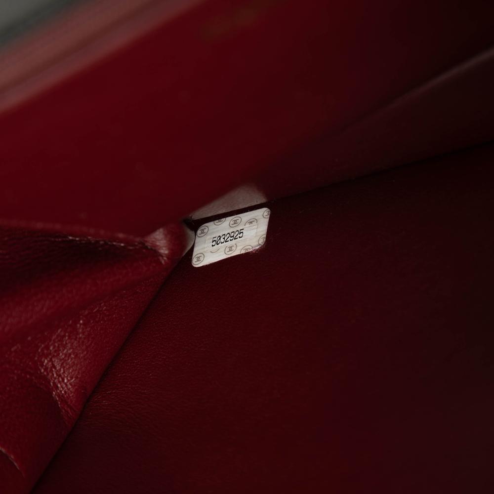 Chanel B Chanel Black Lambskin Leather Leather Medium CC Quilted Lambskin Single Flap France