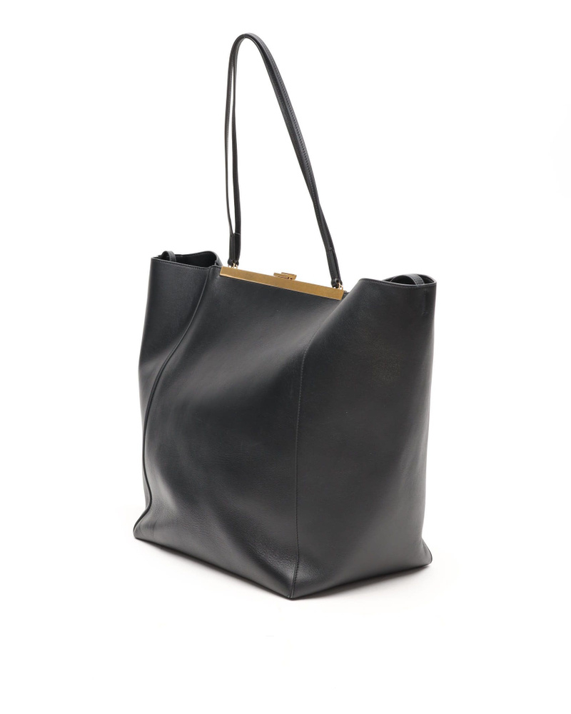 Celine Céline Large Cabas Clasp Tote Bag