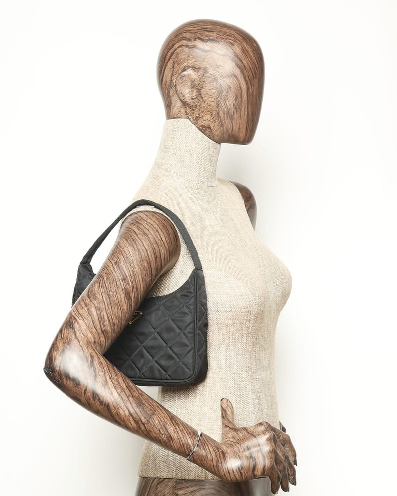 Prada Quilted Hobo Bag