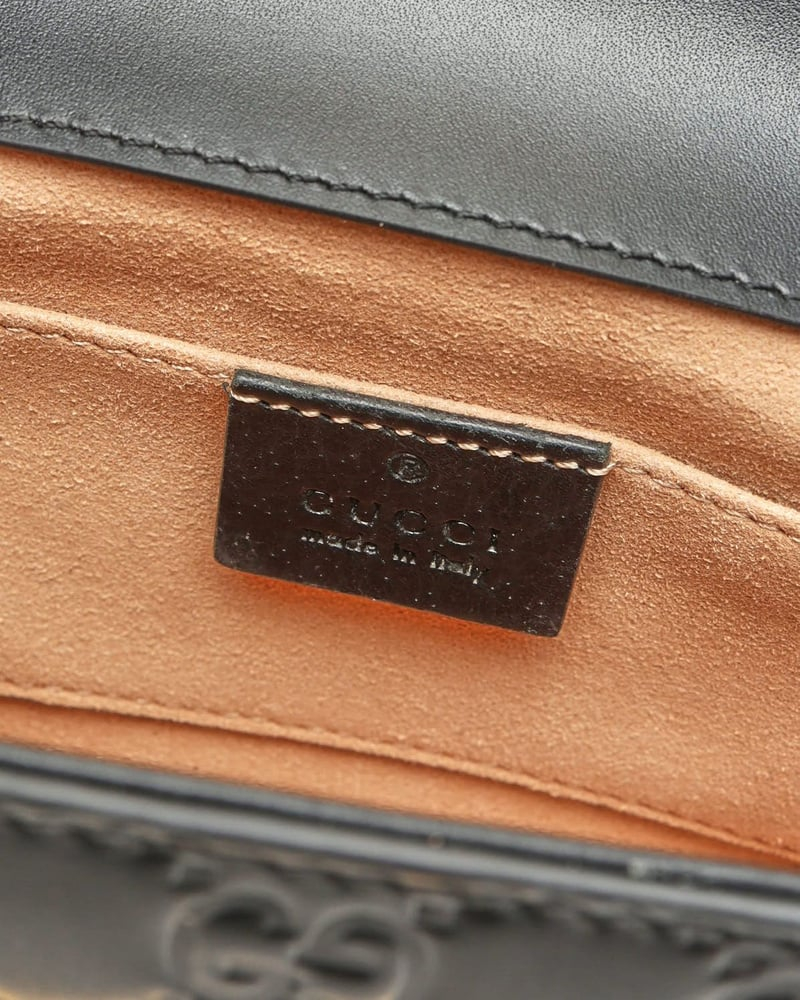 Gucci Small Guccissima Padlock Bag