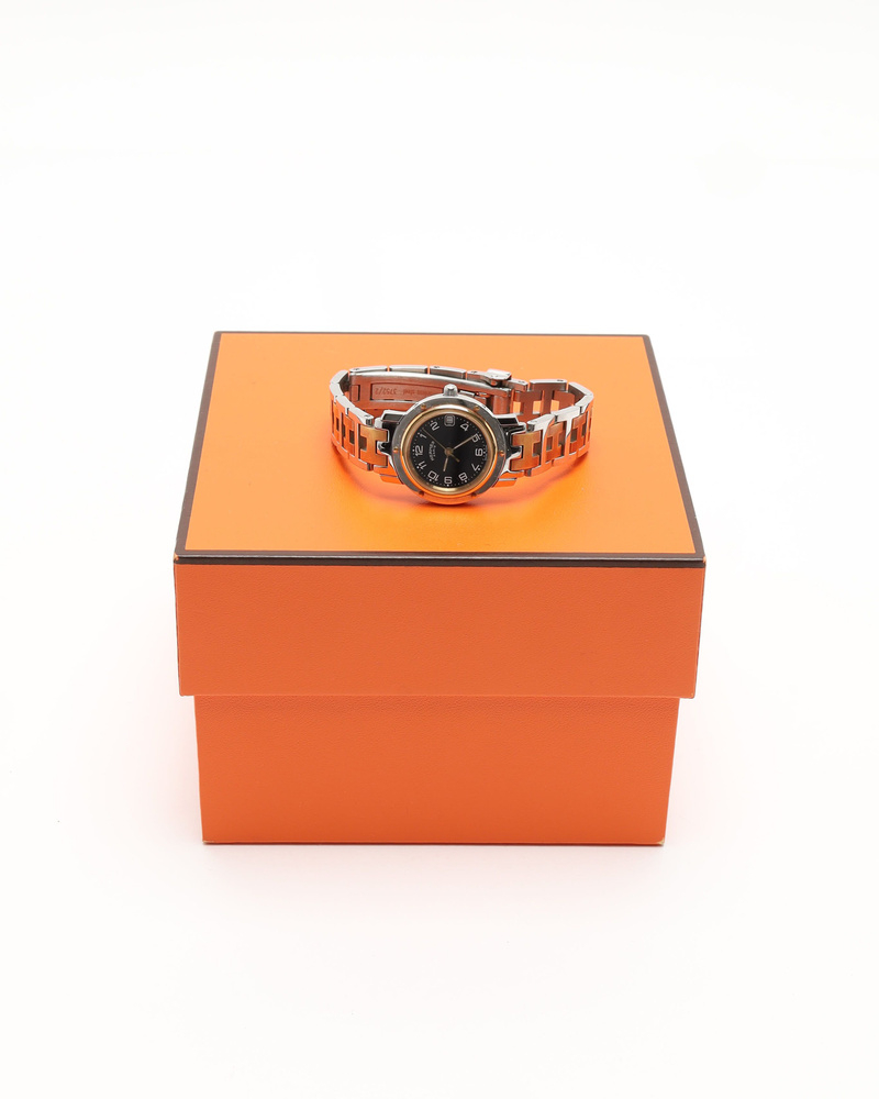 Hermès Clipper 24mm Rare Black Dial Watch