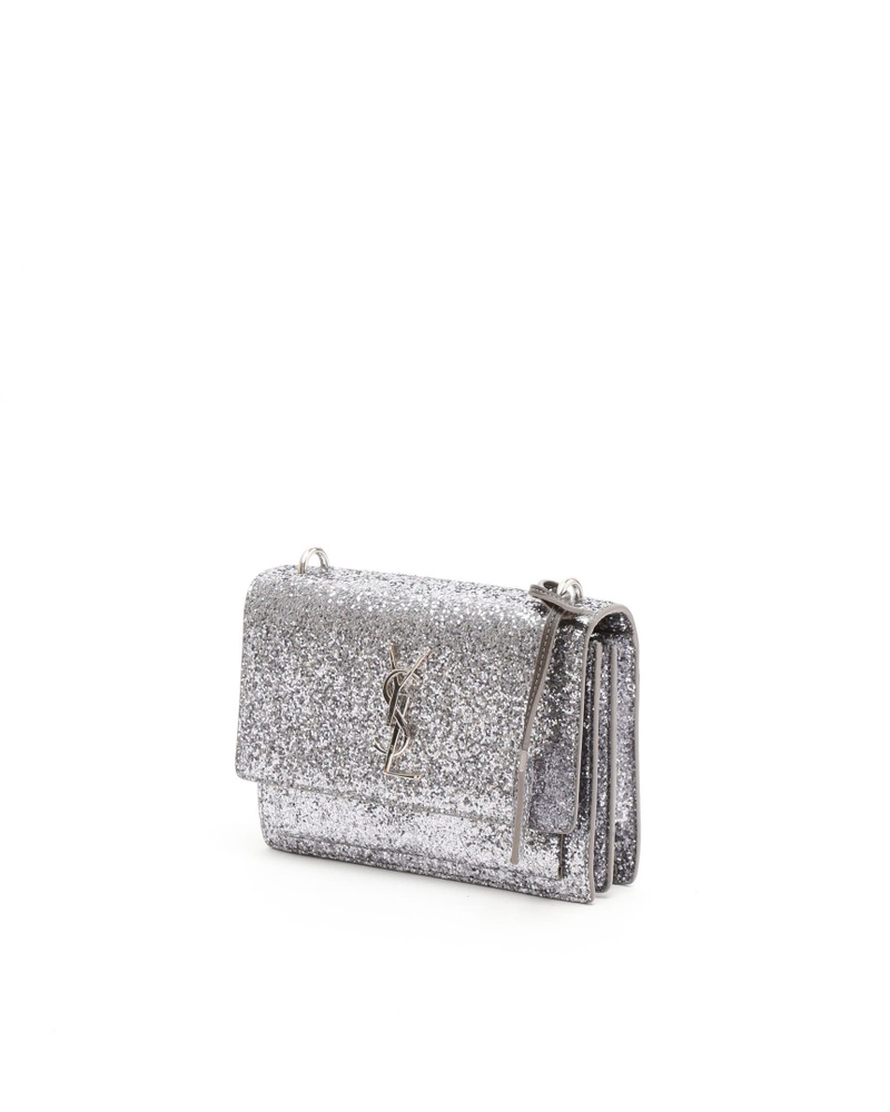Saint Laurent Sunset Glitter Shoulder Bag