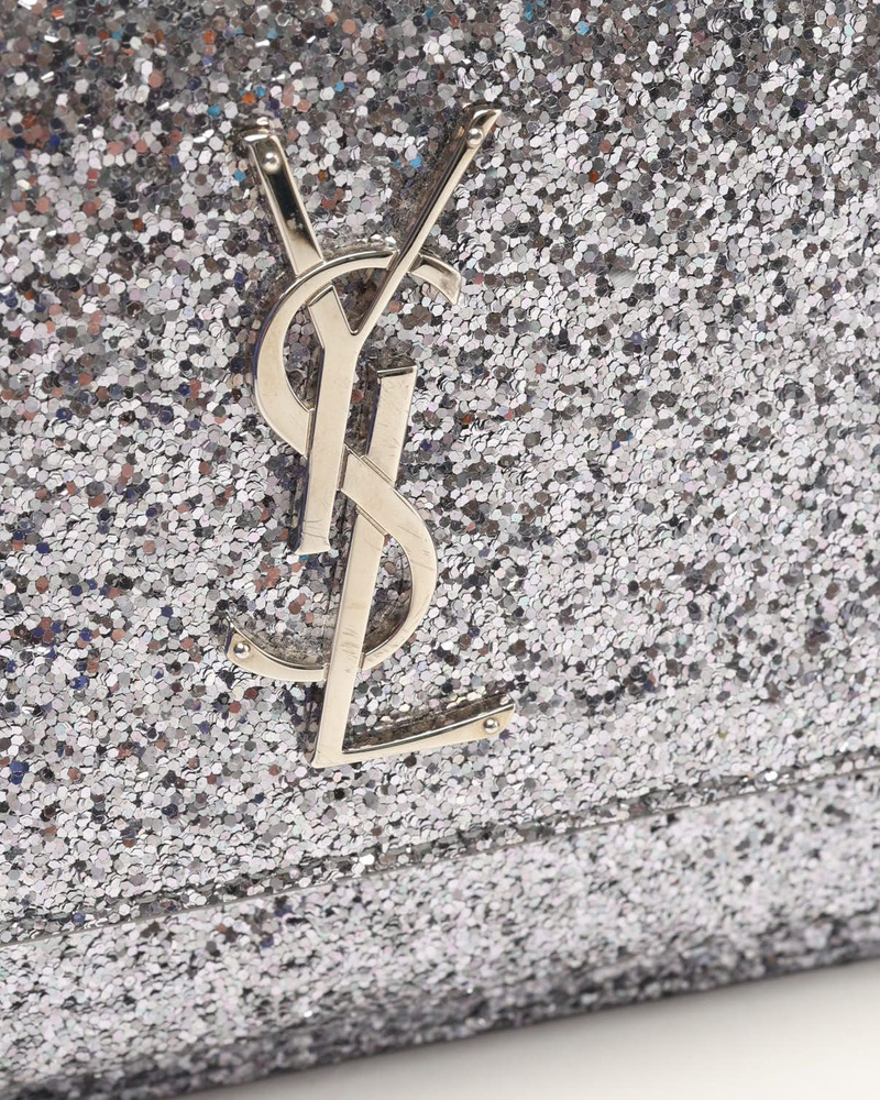 Saint Laurent Sunset Glitter Shoulder Bag