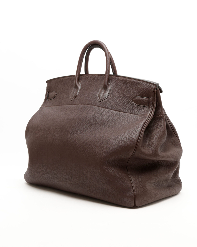 Hermès Clemence 55 Haut A Courroies (HAC) Bag