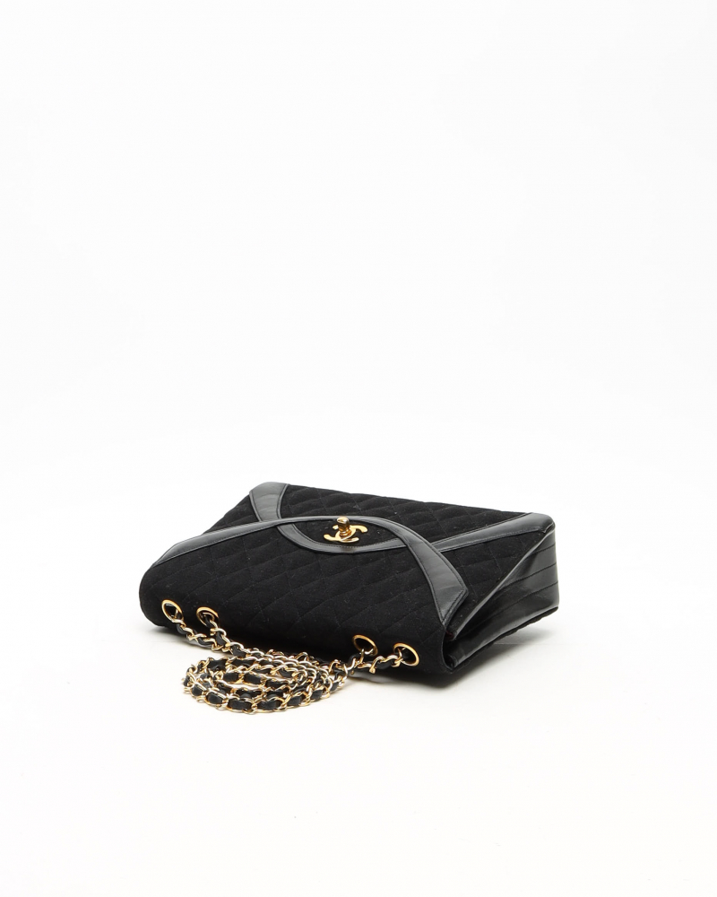 Chanel Classic Medium Jersey Single Flap Bag