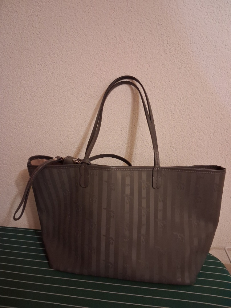 Maison Mollerus Shopper Silber Taupe