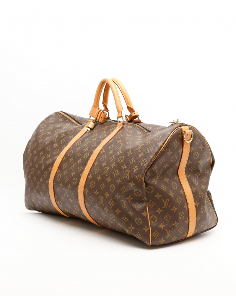 Louis Vuitton Monogram Keepall Bandoulière 60 Weekend Bag