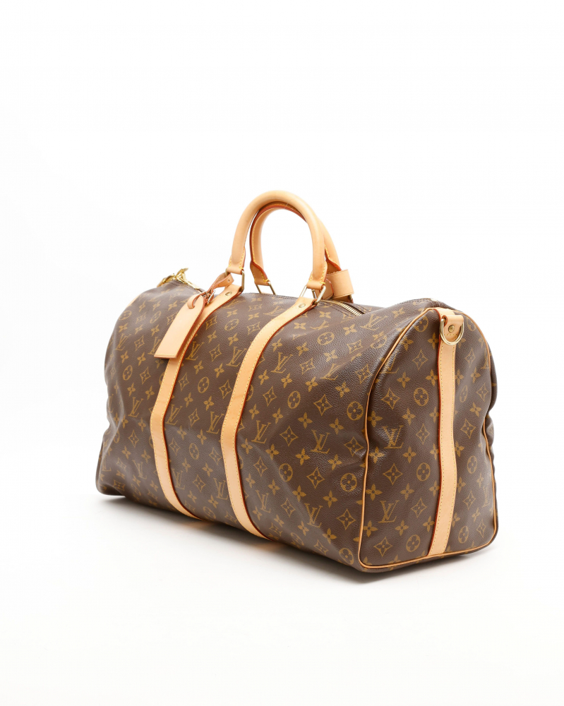 Louis Vuitton Monogram Keepall Bandoulière 50 Weekend Bag
