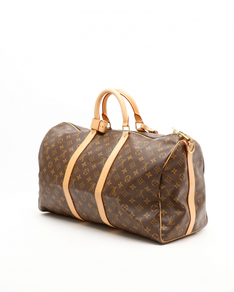 Louis Vuitton Monogram Keepall Bandoulière 50 Weekend Bag