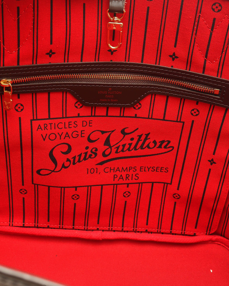 Louis Vuitton Damier Neverfull MM Tote Bag