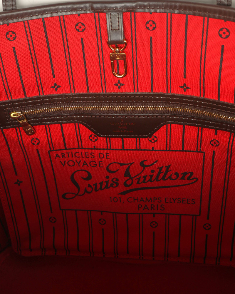 Louis Vuitton Damier Neverfull MM Tote Bag