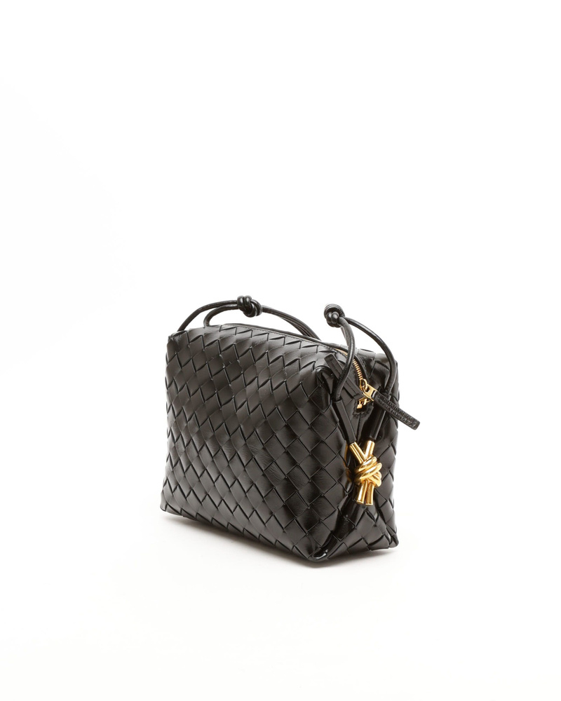 Bottega Veneta Intrecciato Loop Metal Knots Bag