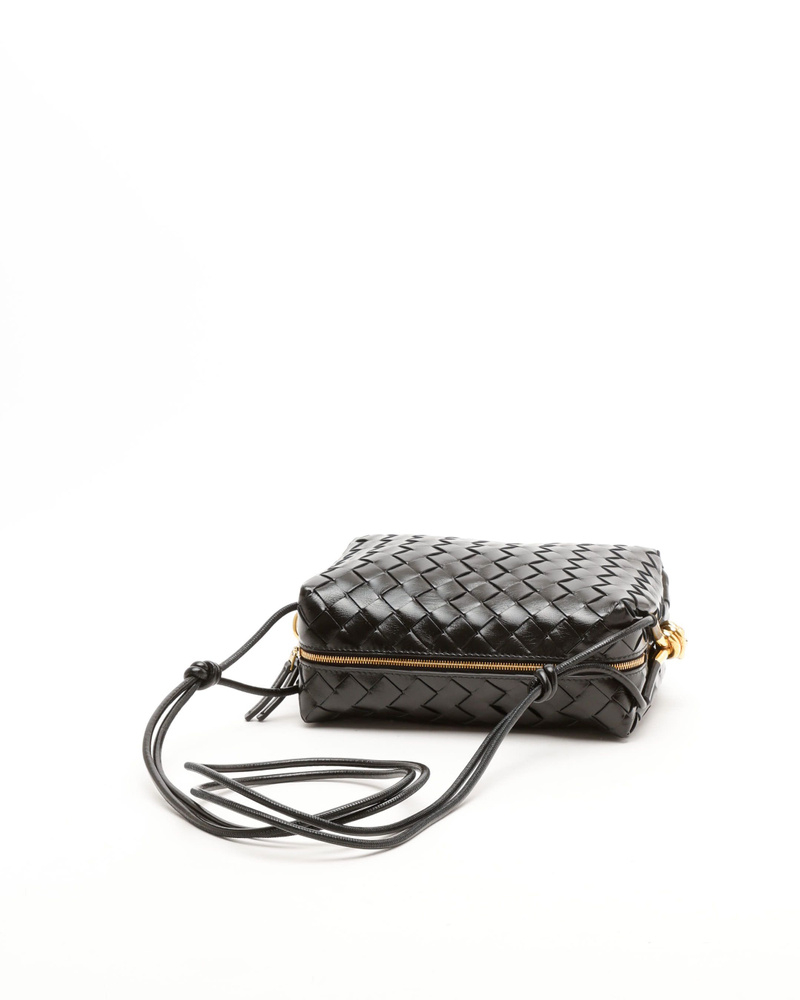 Bottega Veneta Intrecciato Loop Metal Knots Bag
