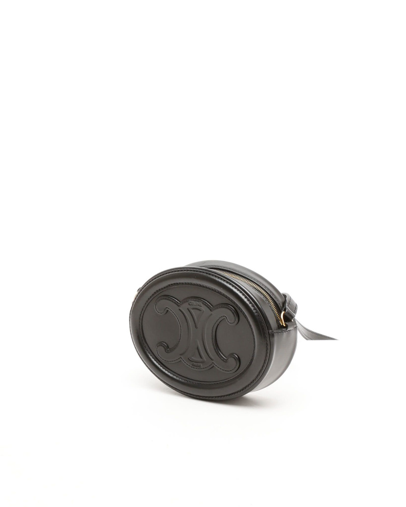 Celine Céline Cuir Triomphe Oval Crossbody Bag