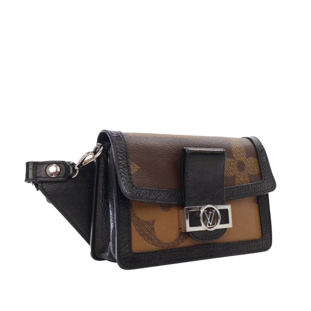 Louis Vuitton AB Louis Vuitton Brown Monogram Canvas Fabric Monogram Giant Reverse Dauphine France