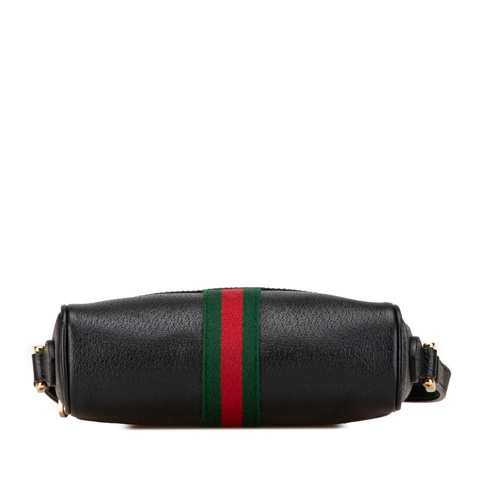 Gucci AB Gucci Black Calf Leather Mini Ophidia Crossbody Italy