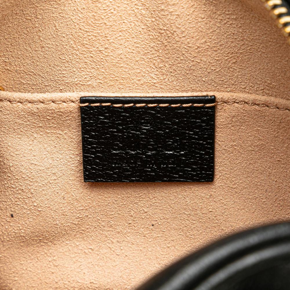 Gucci AB Gucci Black Calf Leather Mini Ophidia Crossbody Italy