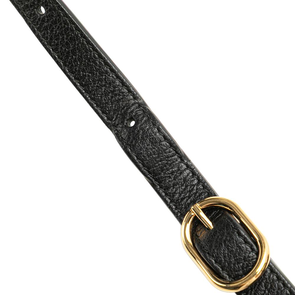 Gucci AB Gucci Black Calf Leather Mini Ophidia Crossbody Italy