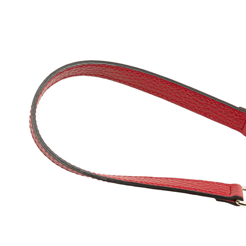 Gucci AB Gucci Red Calf Leather Interlocking G Dollar Wallet on Chain Italy